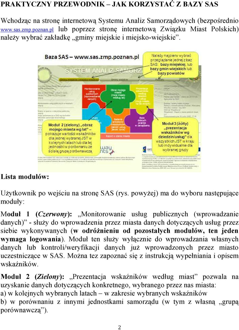 powyżej) ma do wyboru następujące moduły: Moduł 1 (Czerwony): Monitorowanie usług publicznych (wprowadzanie danych) - służy do wprowadzenia przez miasta danych dotyczących usług przez siebie