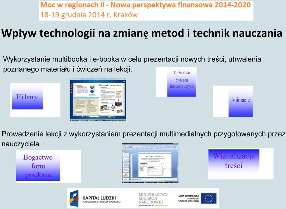 ćwiczeń na lekcji.