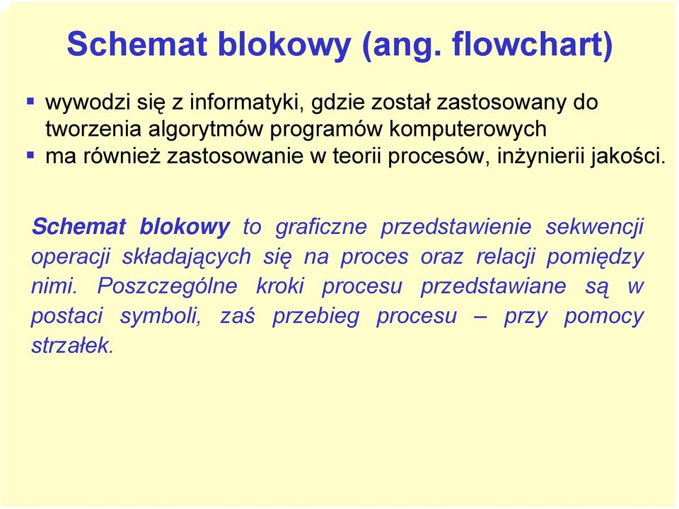 komputerowych ma również zastosowanie w teorii procesów, inżynierii jakości.