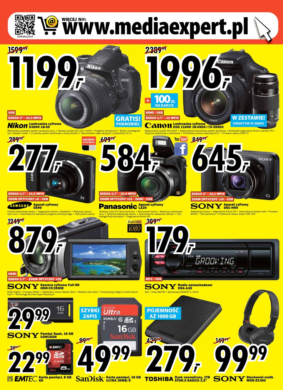 pentagonalnym układem luster 11-polowy system autofokusa o dużej ostrości Wykonywanie zdjęć seryjnych z szybkością 3 kl./s 2 DOSTĘPNY W KOLORACH 6 GRATIS!