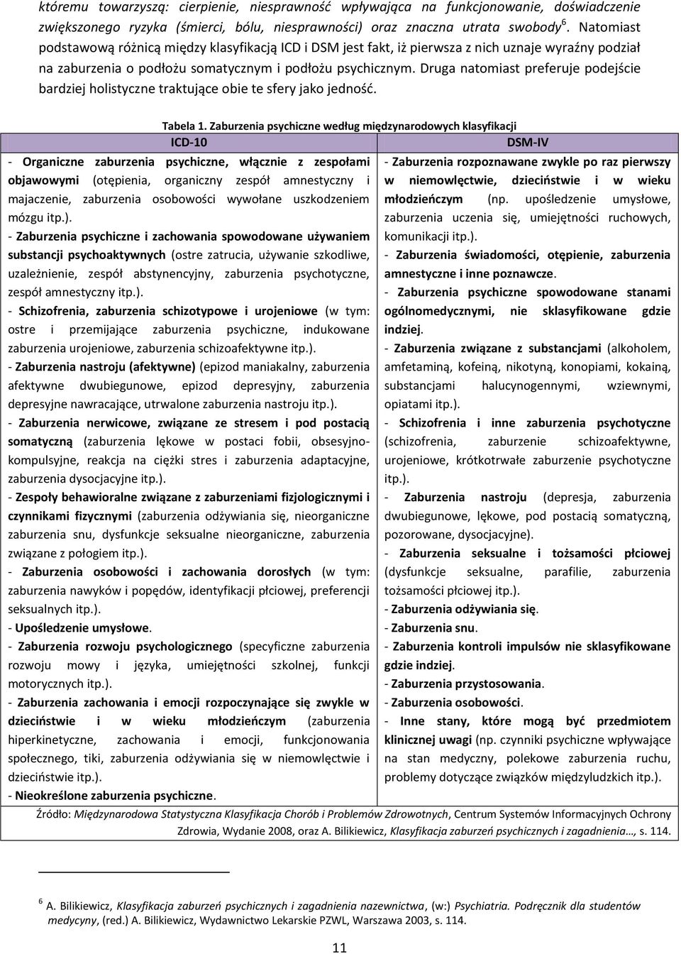Druga natomiast preferuje podejście bardziej holistyczne traktujące obie te sfery jako jedność. Tabela.