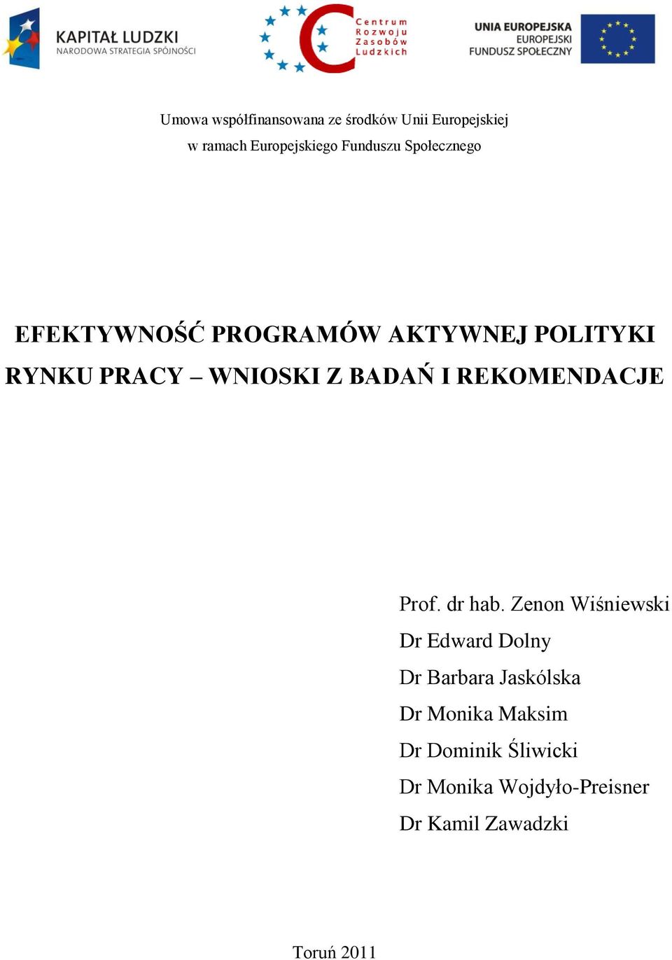 REKOMENDACJE Prof. dr hab.