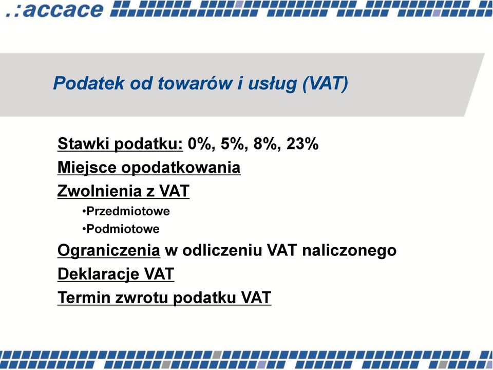 Przedmiotowe Podmiotowe Ograniczenia w odliczeniu