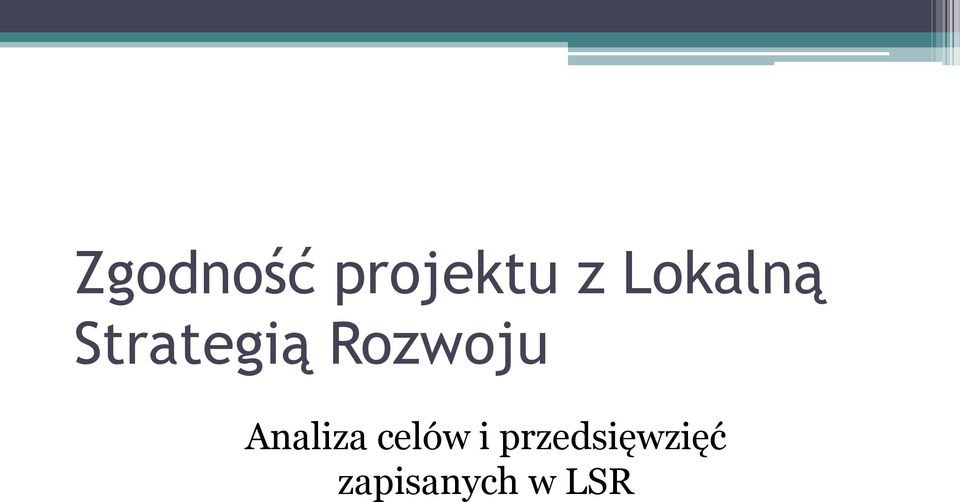 Rozwoju Analiza celów