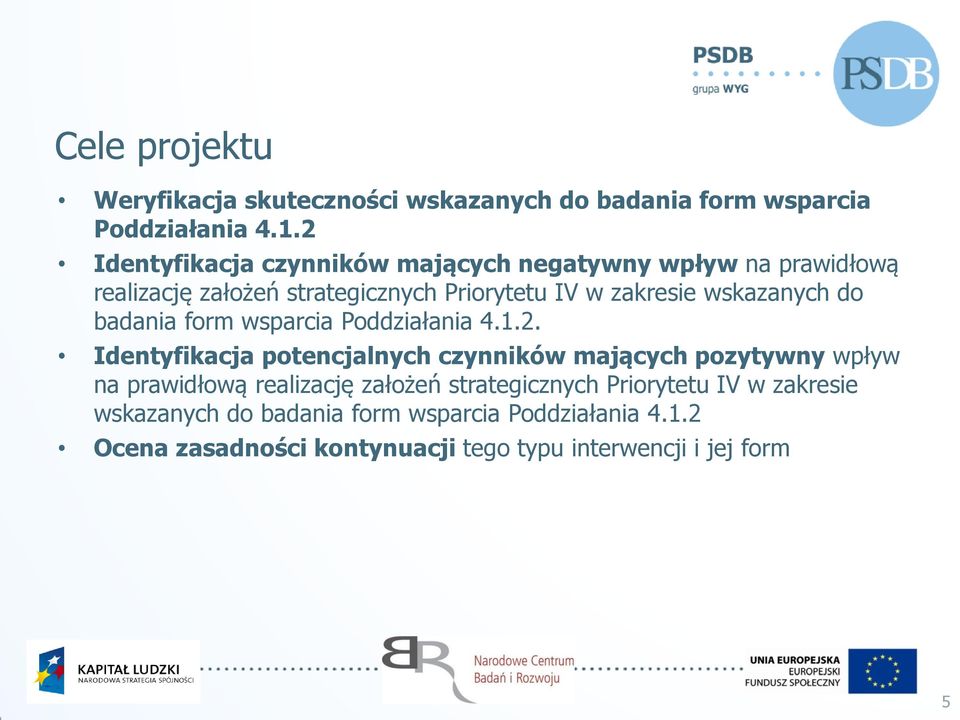 wskazanych do badania form wsparcia Poddziałania 4.1.2.