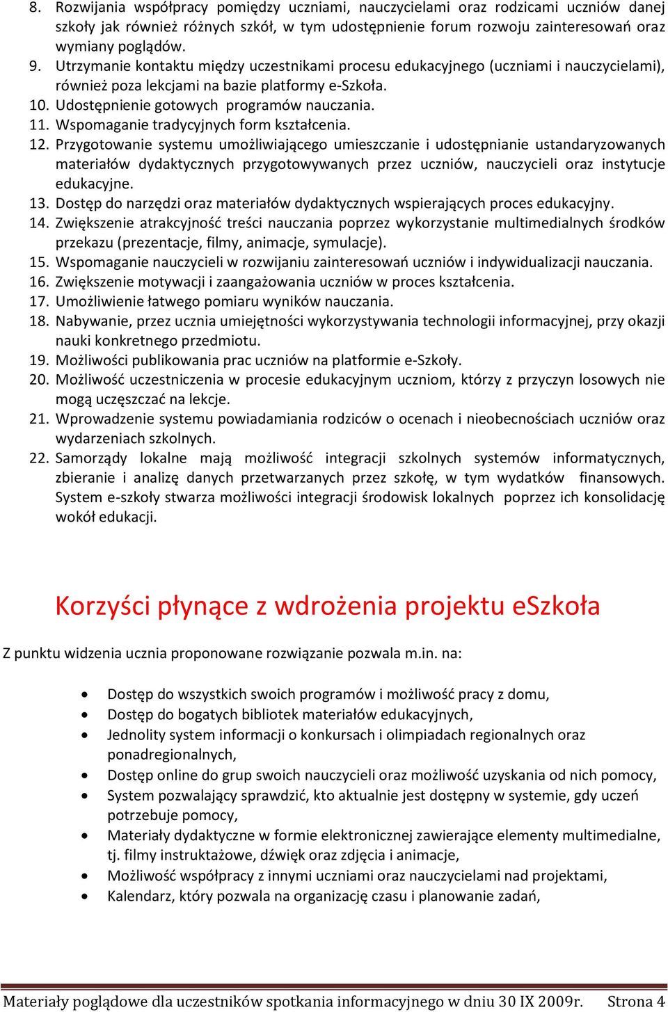 Wspomaganie tradycyjnych form kształcenia. 12.