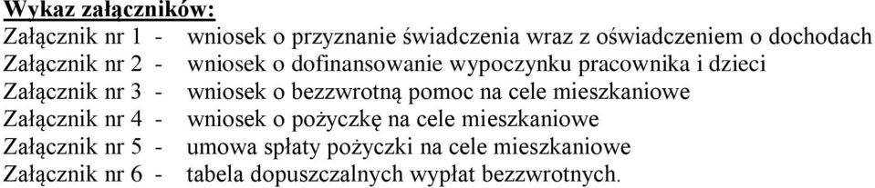 bezzwrotną pomoc na cele mieszkaniowe Załącznik nr 4 - wniosek o pożyczkę na cele mieszkaniowe