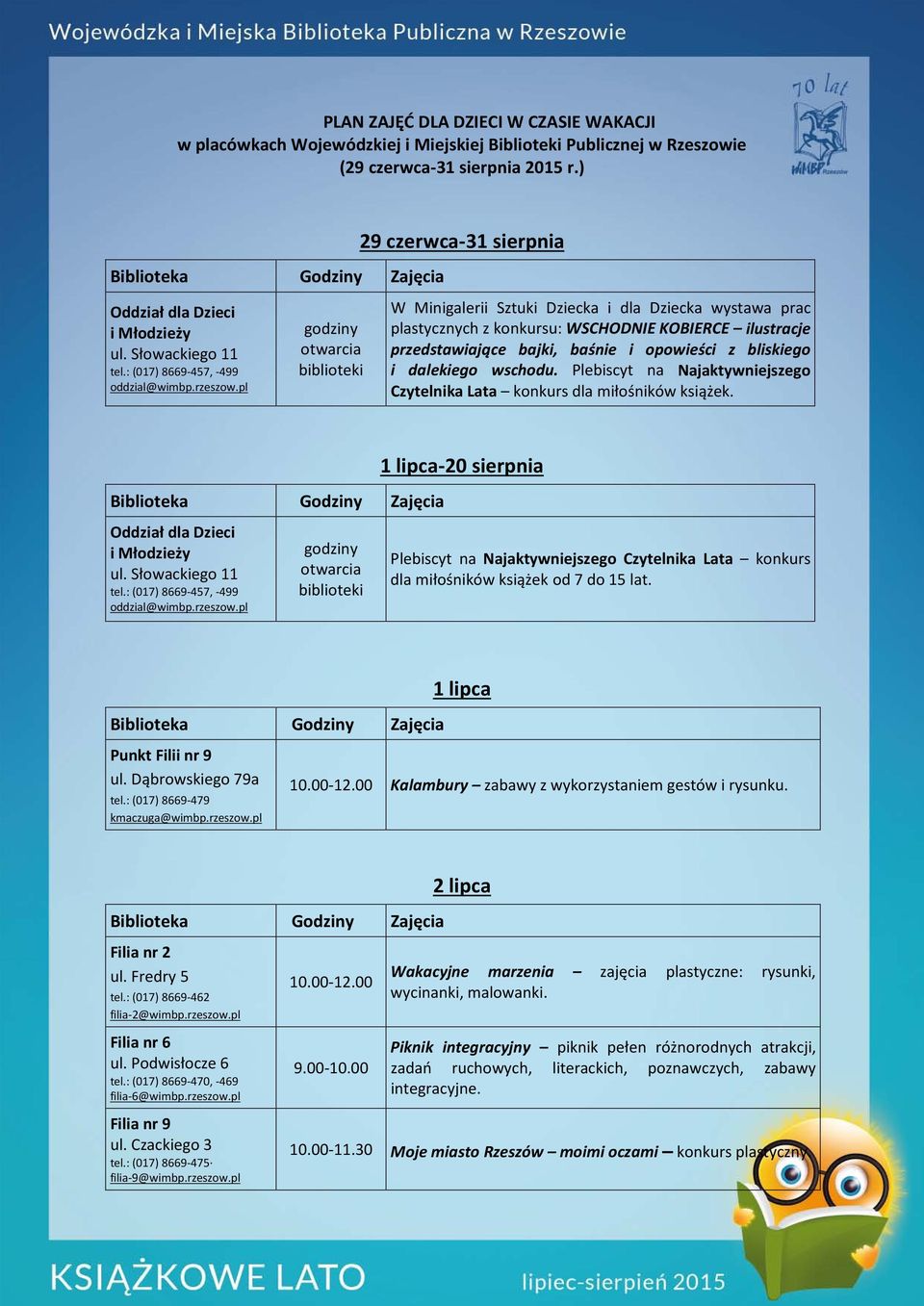 opowieści z bliskiego i dalekiego wschodu. Plebiscyt na Najaktywniejszego Czytelnika Lata konkurs dla miłośników książek.