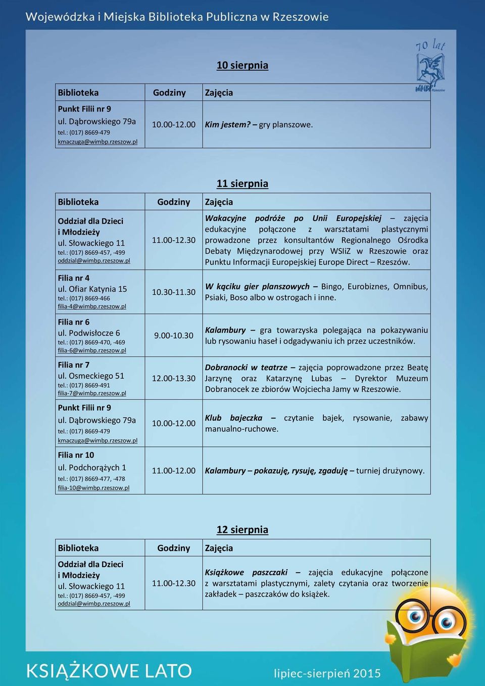 Punktu Informacji Europejskiej Europe Direct Rzeszów. W kąciku gier planszowych Bingo, Eurobiznes, Omnibus, Psiaki, Boso albo w ostrogach i inne.