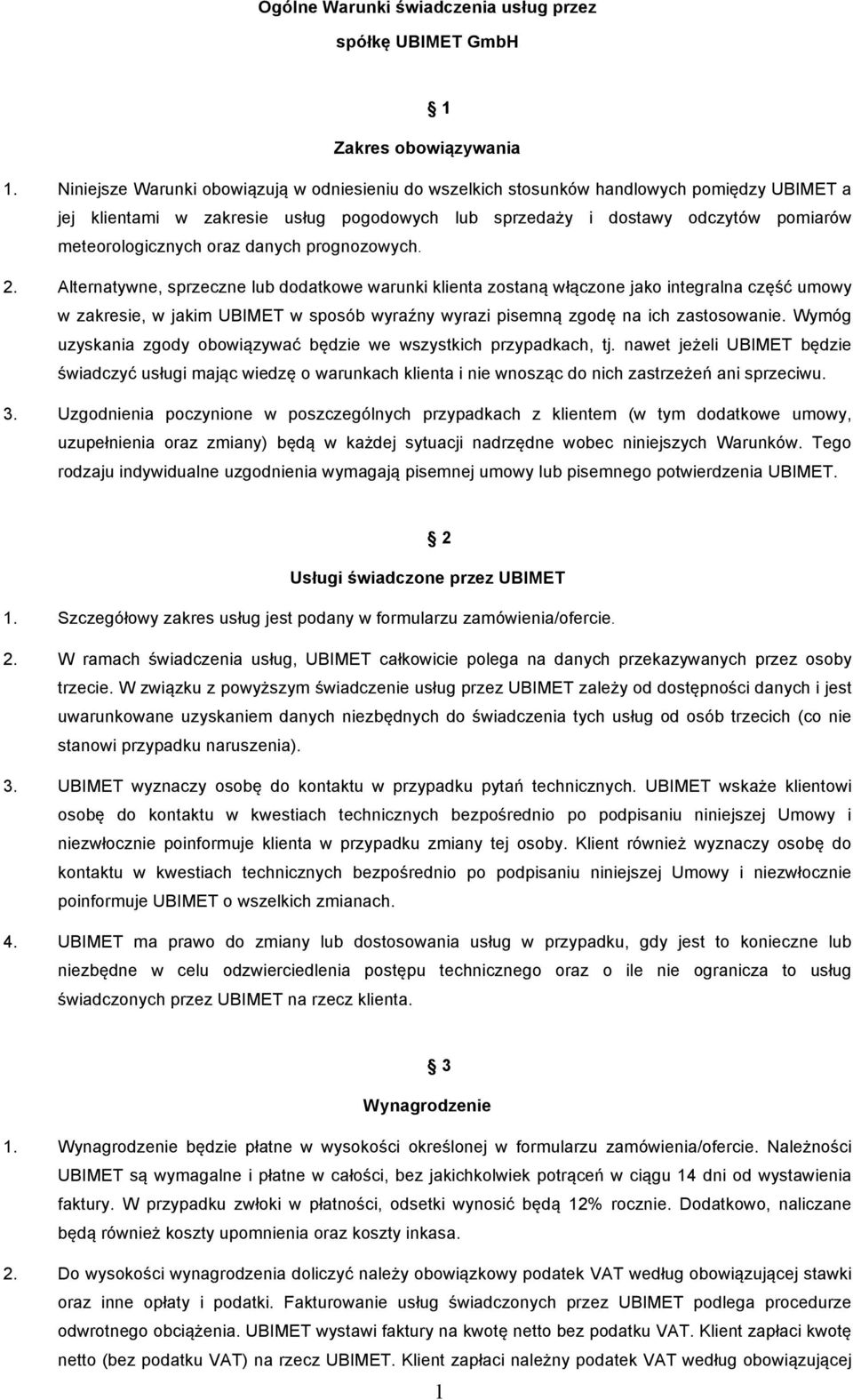 oraz danych prognozowych. 2.