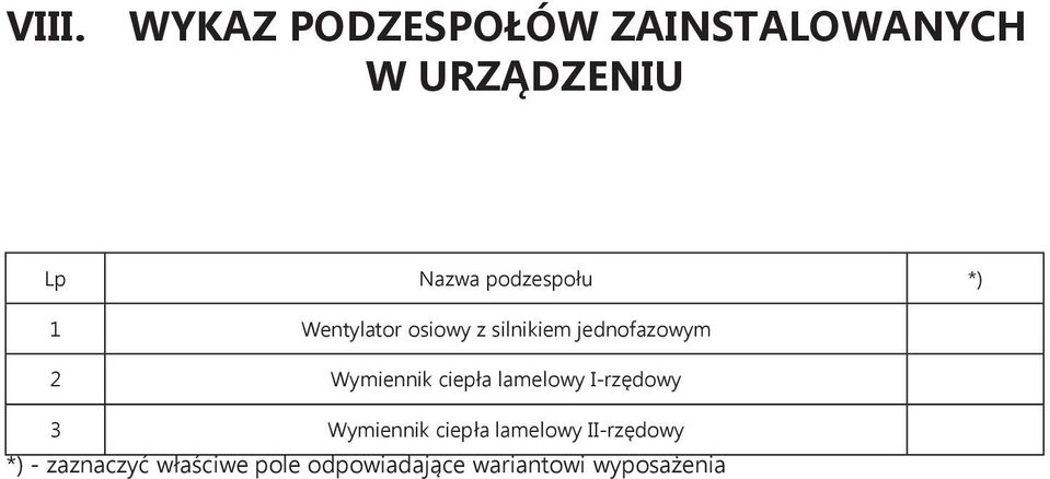 Wymiennik ciepła lamelowy I-rzędowy 3 Wymiennik ciepła lamelowy