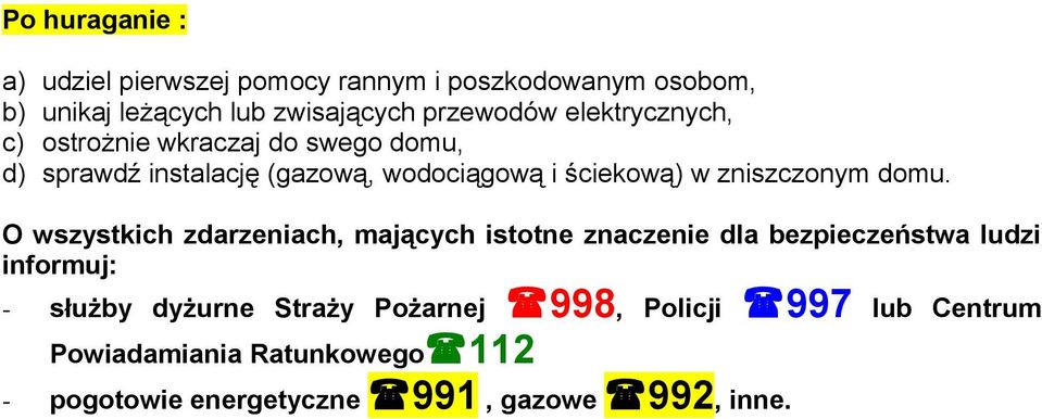 zniszczonym domu.