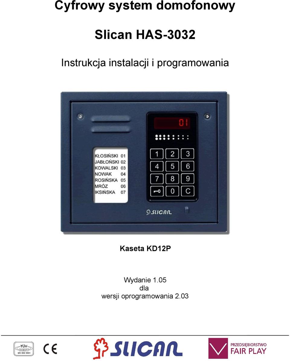Kaseta KD12P Wydanie 1.