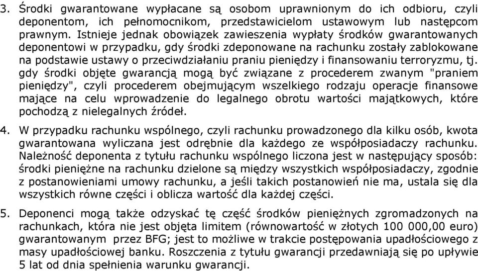 pieniędzy i finansowaniu terroryzmu, tj.