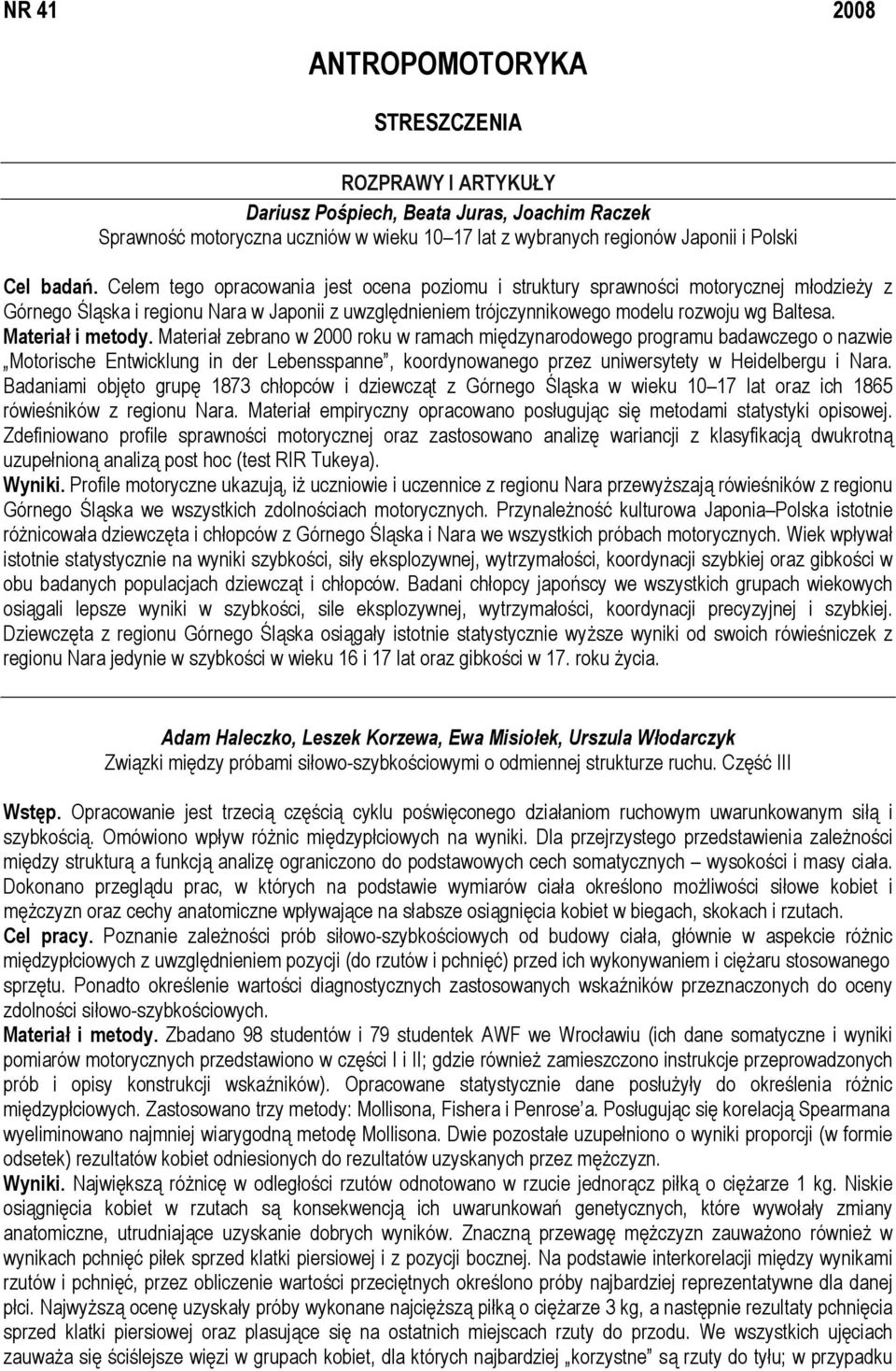 Materiał i metody.