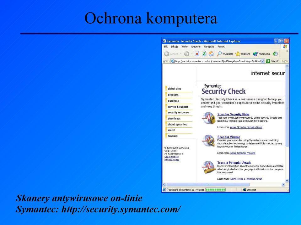 on-linie Symantec: