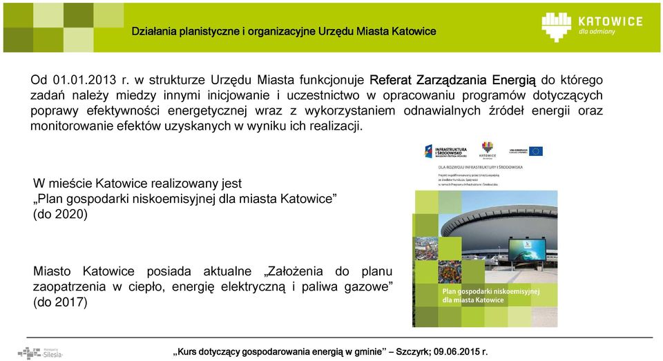 programów dotyczących poprawy efektywności energetycznej wraz z wykorzystaniem odnawialnych źródeł energii oraz monitorowanie efektów uzyskanych w