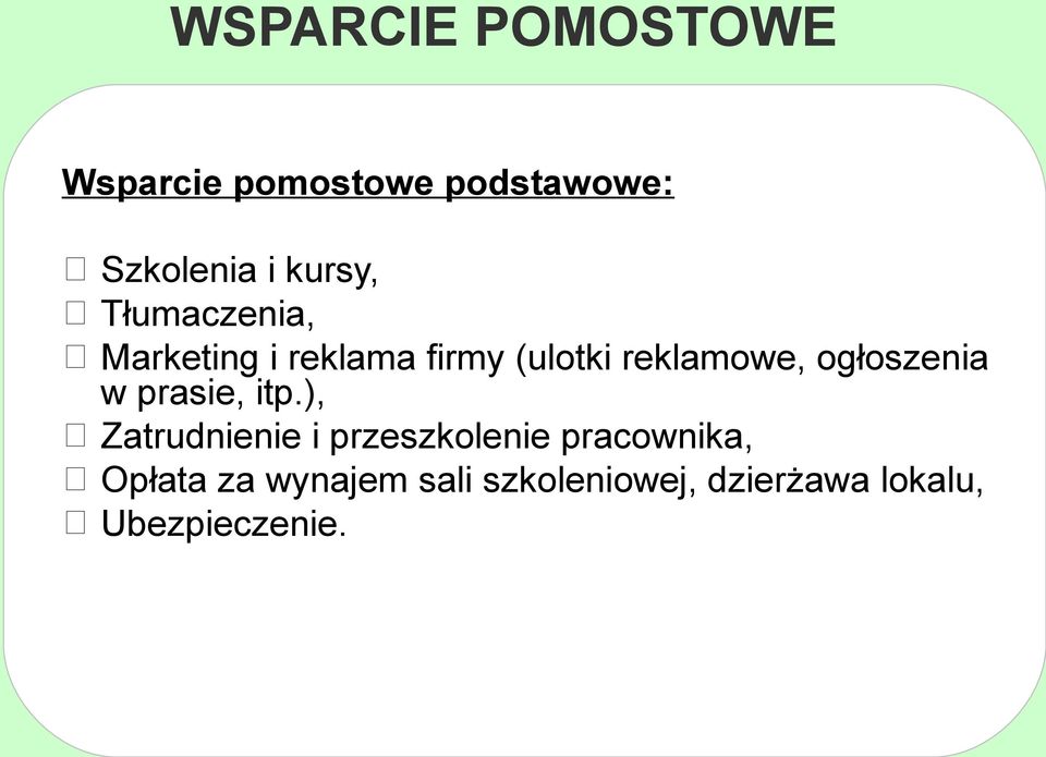 ogłoszenia w prasie, itp.