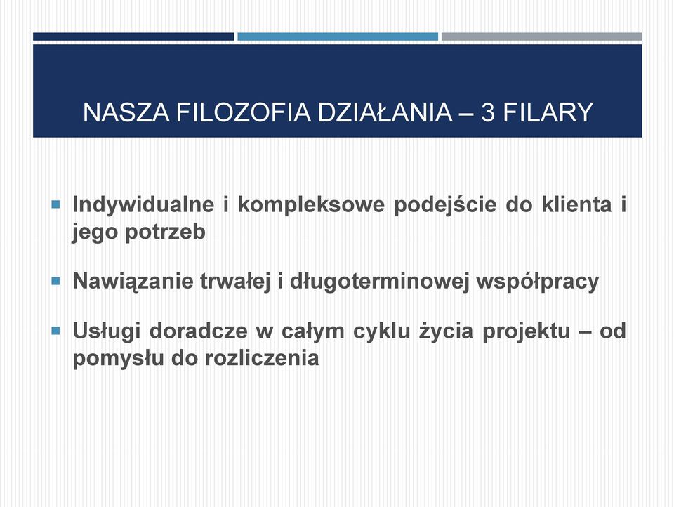 Nawiązanie trwałej i długoterminowej współpracy