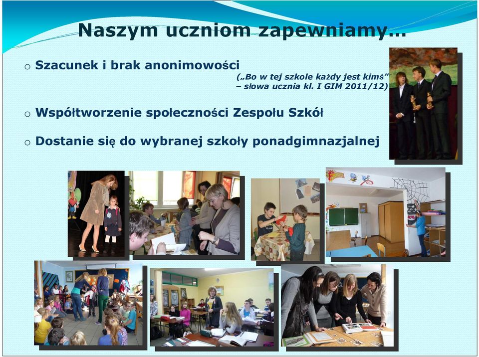 I GIM 2011/12) o Współtworzenie społeczności