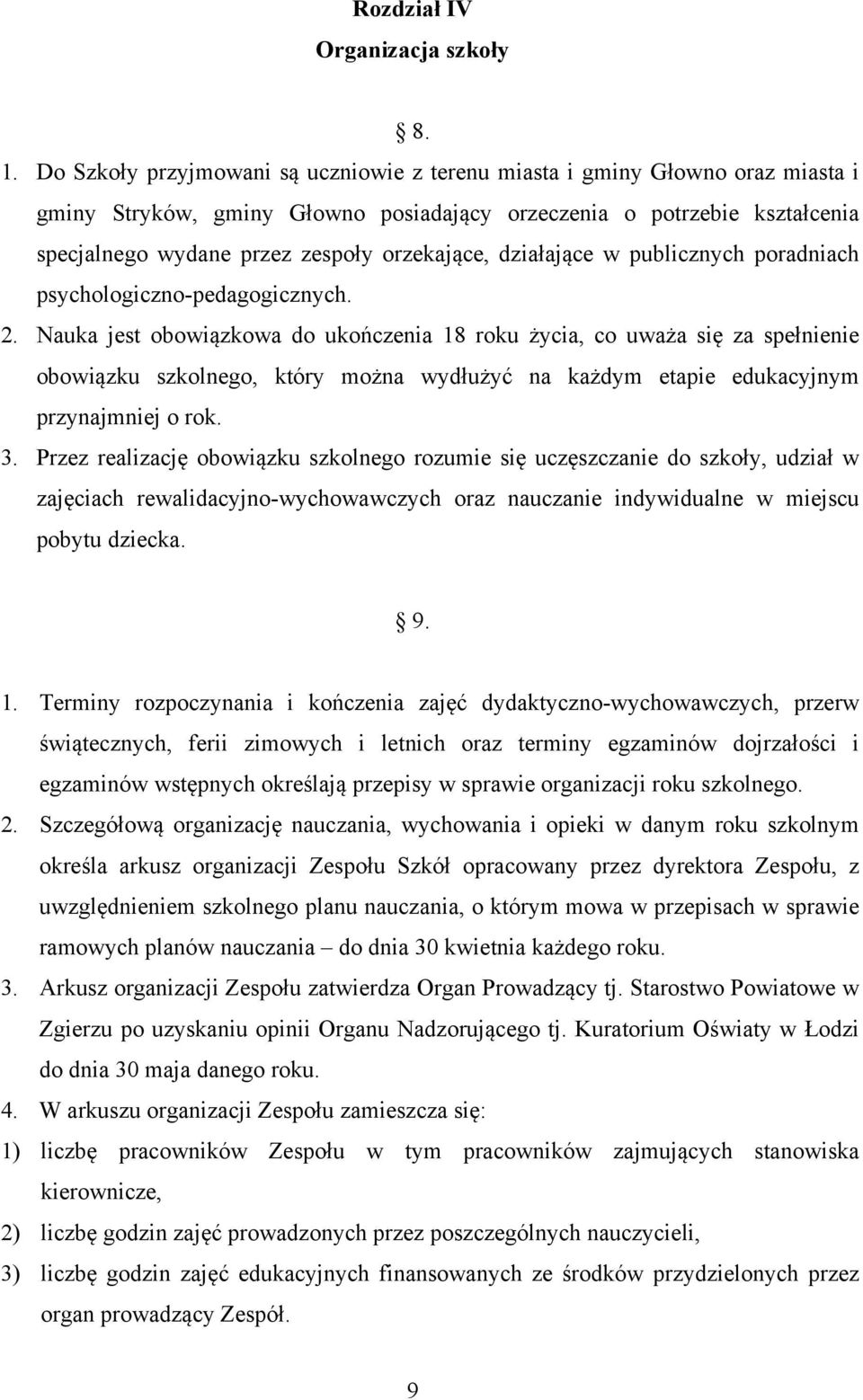działające w publicznych poradniach psychologiczno-pedagogicznych. 2.