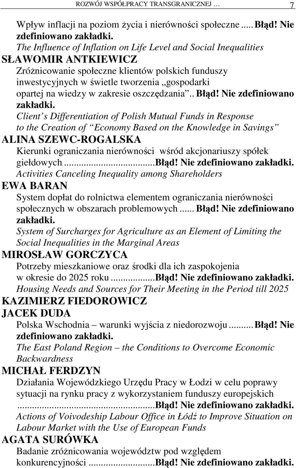 wiedzy w zakresie oszczędzania.. Błąd!