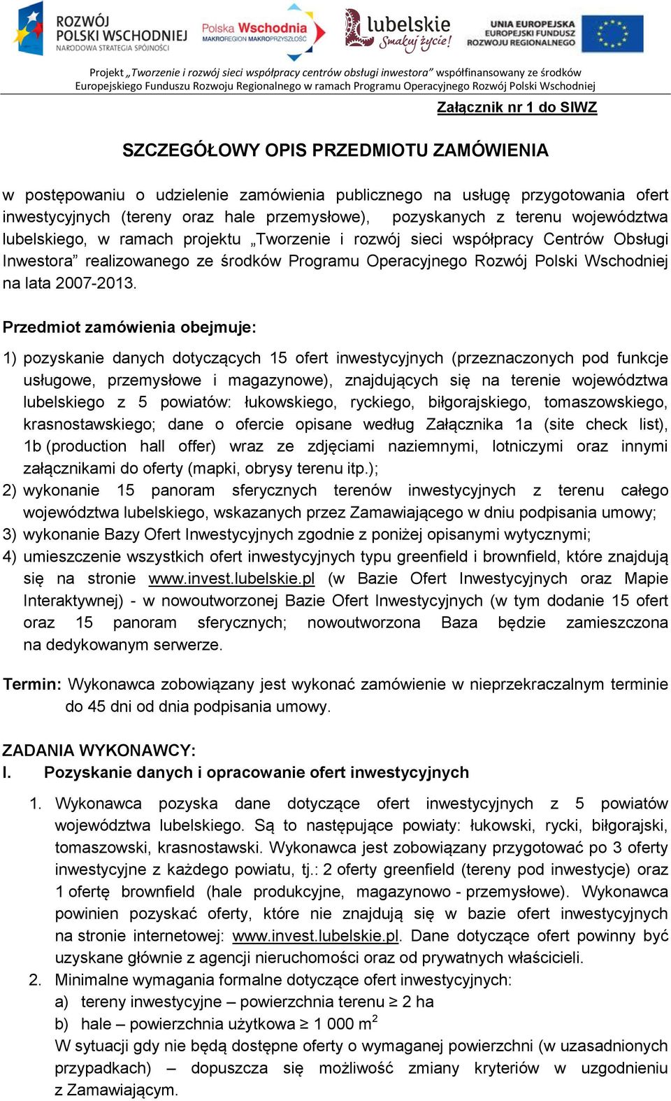 na lata 2007-2013.