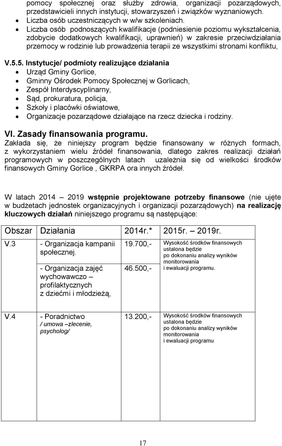 wszystkimi stronami konfliktu, V.5.