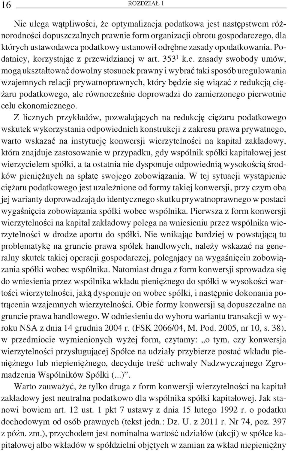 , korzystając 