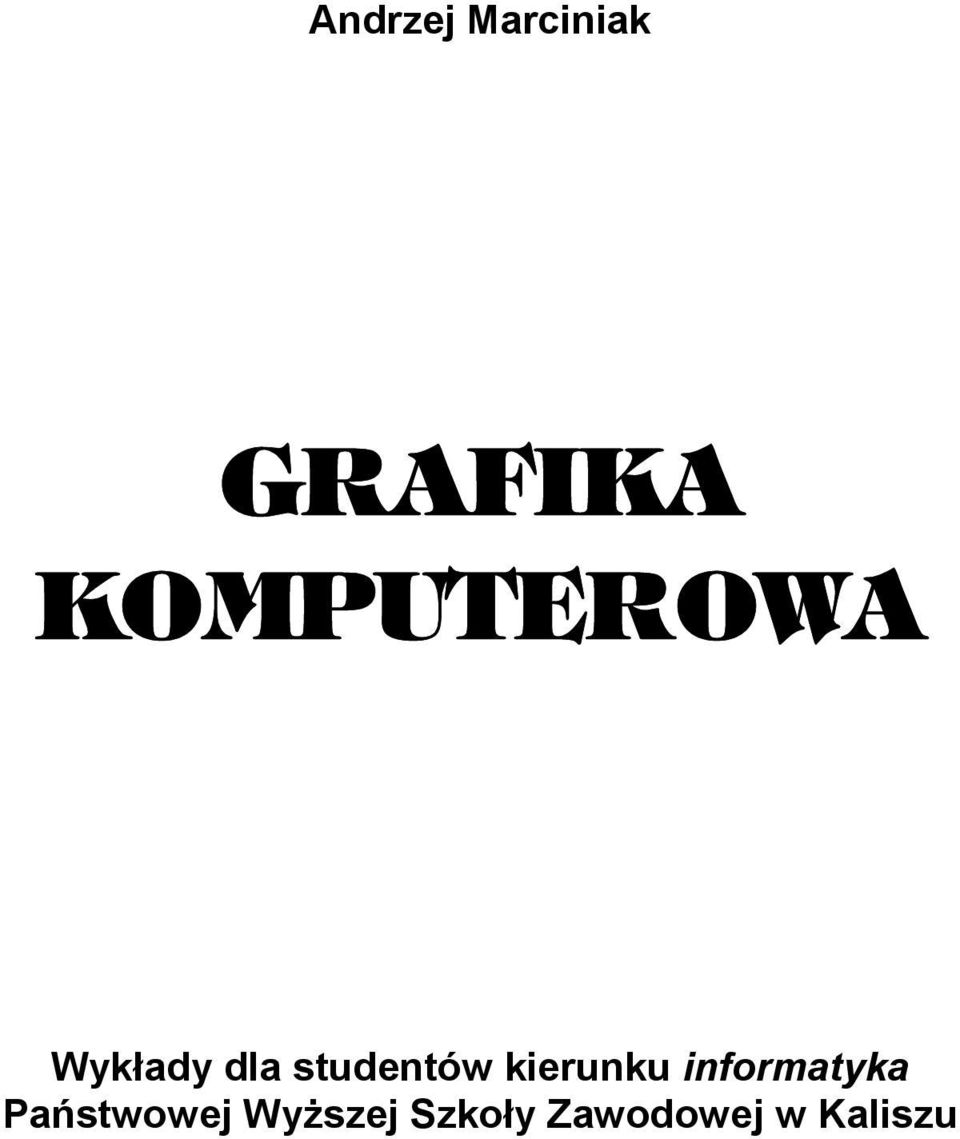 studentów kierunku informatyka