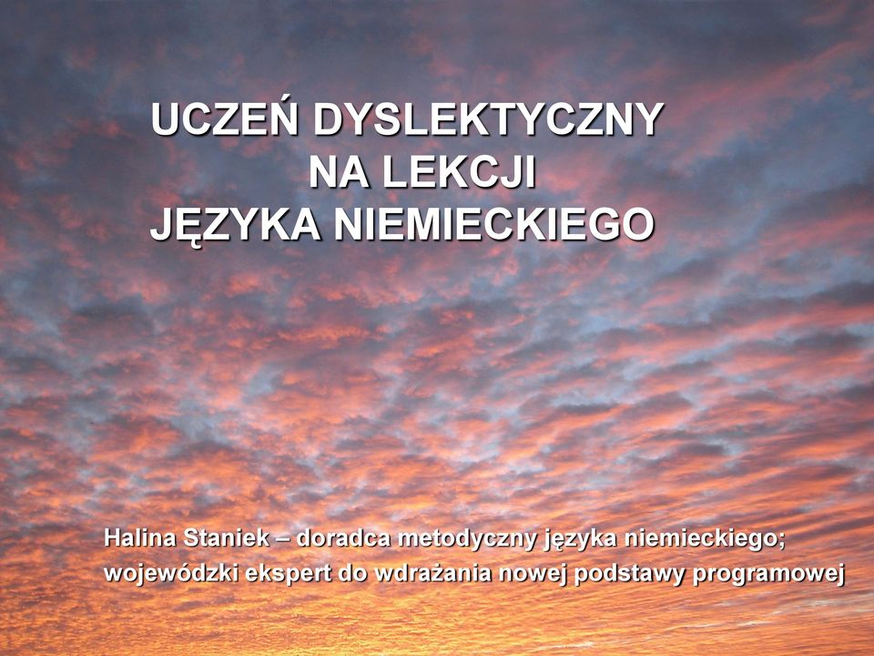 metodyczny języka niemieckiego;