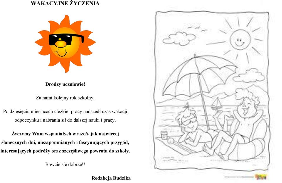 dalszej nauki i pracy.