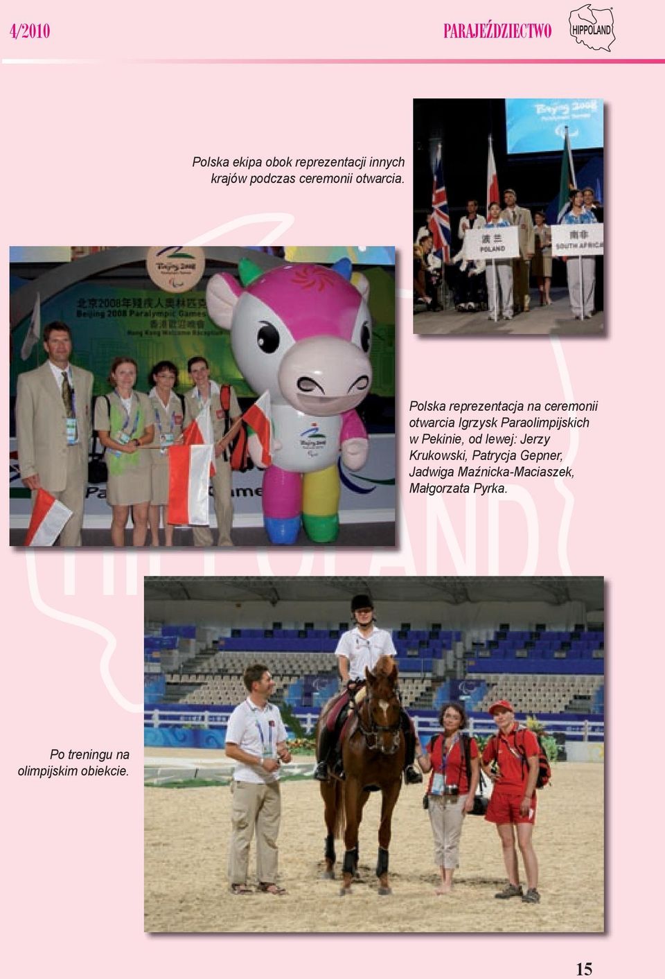 Polska reprezentacja na ceremonii otwarcia Igrzysk Paraolimpijskich w