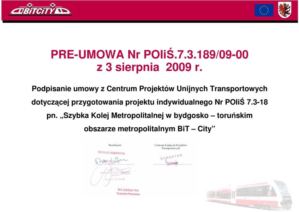 dotyczącej przygotowania projektu indywidualnego Nr POIiŚ 7.