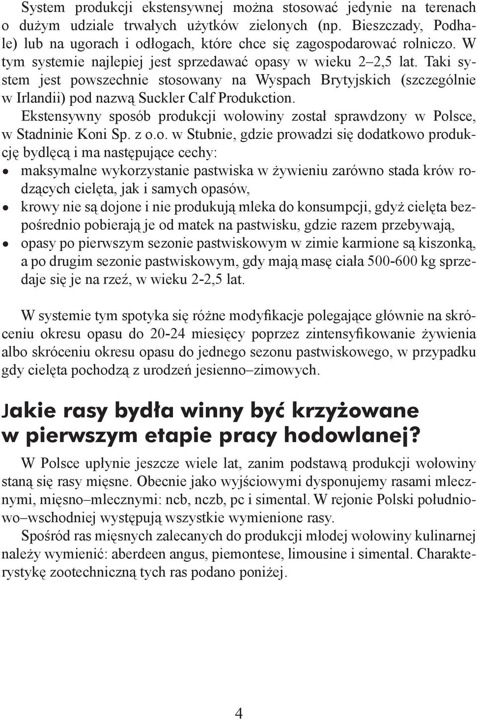 Ekstensywny spos