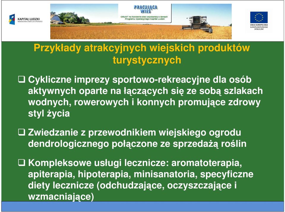 przewodnikiem wiejskiego ogrodu dendrologicznego połączone ze sprzedażą roślin Kompleksowe usługi lecznicze: