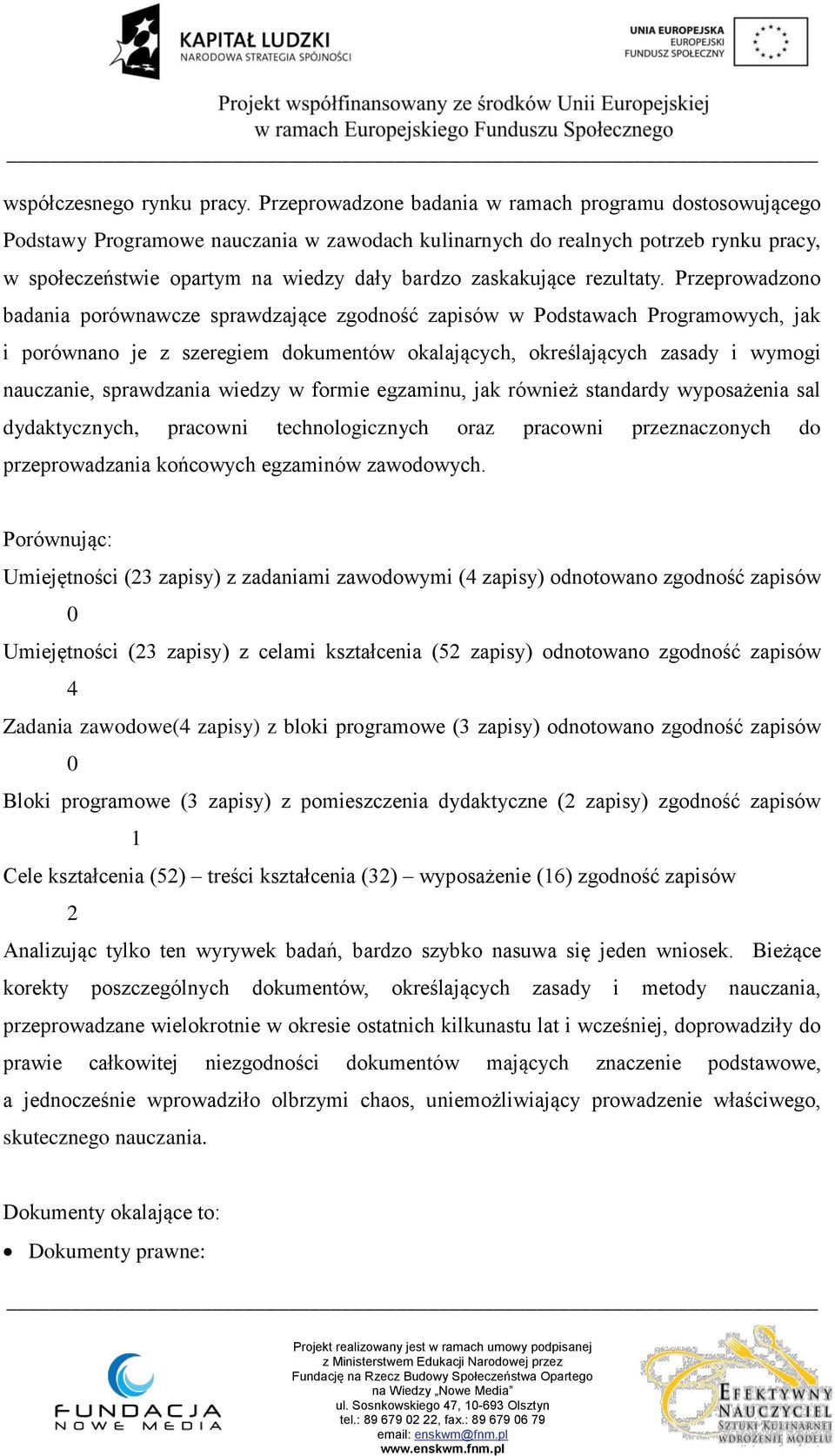 zaskakujące rezultaty.