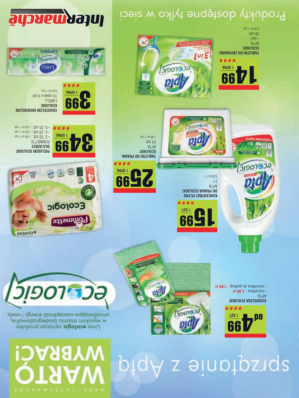 1,08 zł / 34 99 PIELUSZKI ecologic DLA DZIECI POMMETTE 3, 32 szt., 1,09 zł / 4, 28 szt., 1,25 zł / 5, 25 szt.
