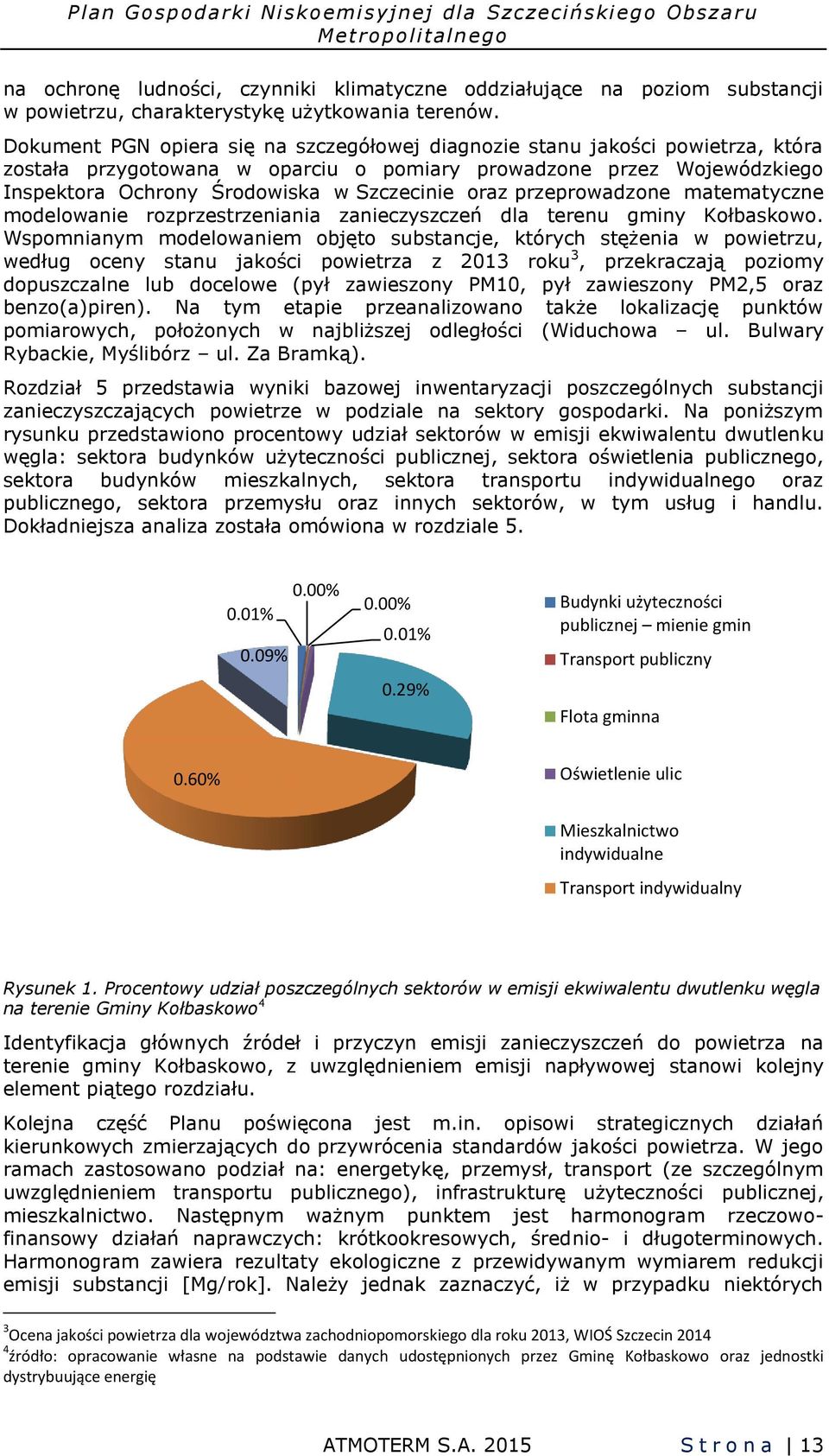 Dokument PGN opiera się na szczegółowej diagnozie stanu jakości powietrza, która została przygotowana w oparciu o pomiary prowadzone przez Wojewódzkiego Inspektora Ochrony Środowiska w Szczecinie