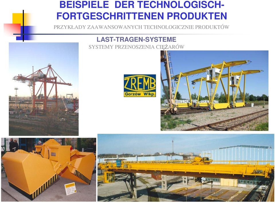 ZAAWANSOWANYCH TECHNOLOGICZNIE
