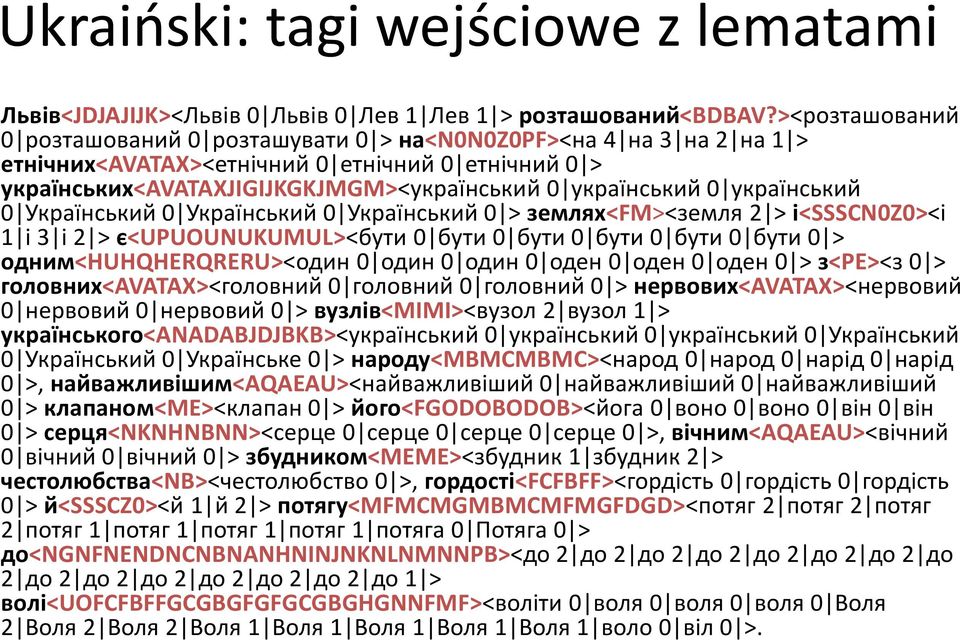 український 0 Український 0 Український 0 Український 0 > землях<fm><земля 2 > і<ssscn0z0><і 1 і 3 і 2 > є<upuounukumul><бути 0 бути 0 бути 0 бути 0 бути 0 бути 0 > одним<huhqherqreru><один 0 один 0
