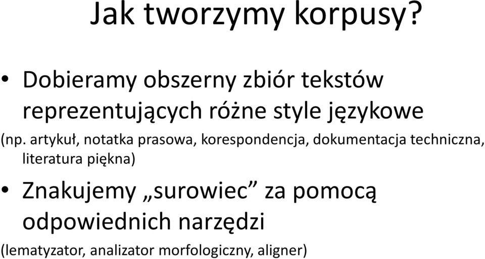 (np. artykuł, notatka prasowa, korespondencja, dokumentacja