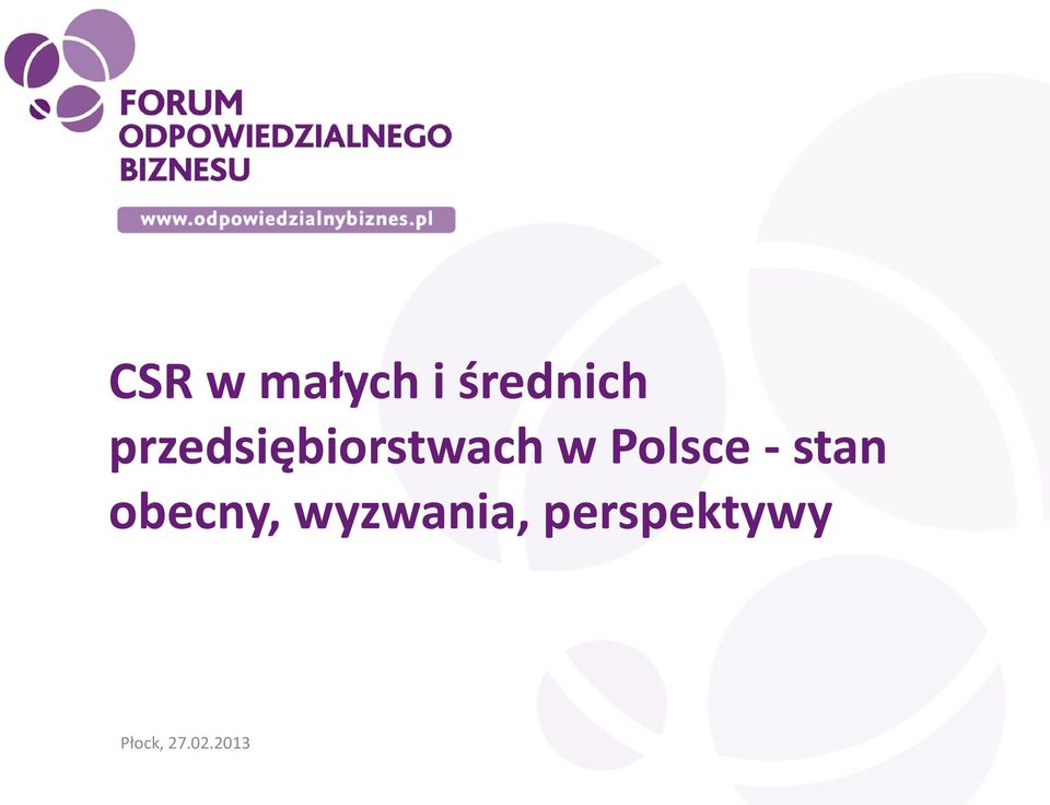 Polsce - stan obecny,