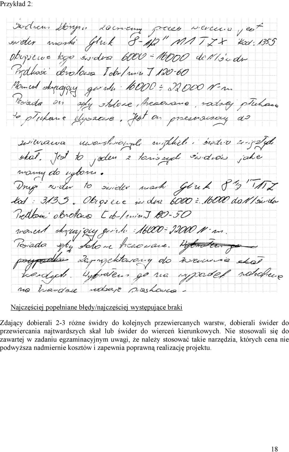 świder do wierceń kierunkowych.