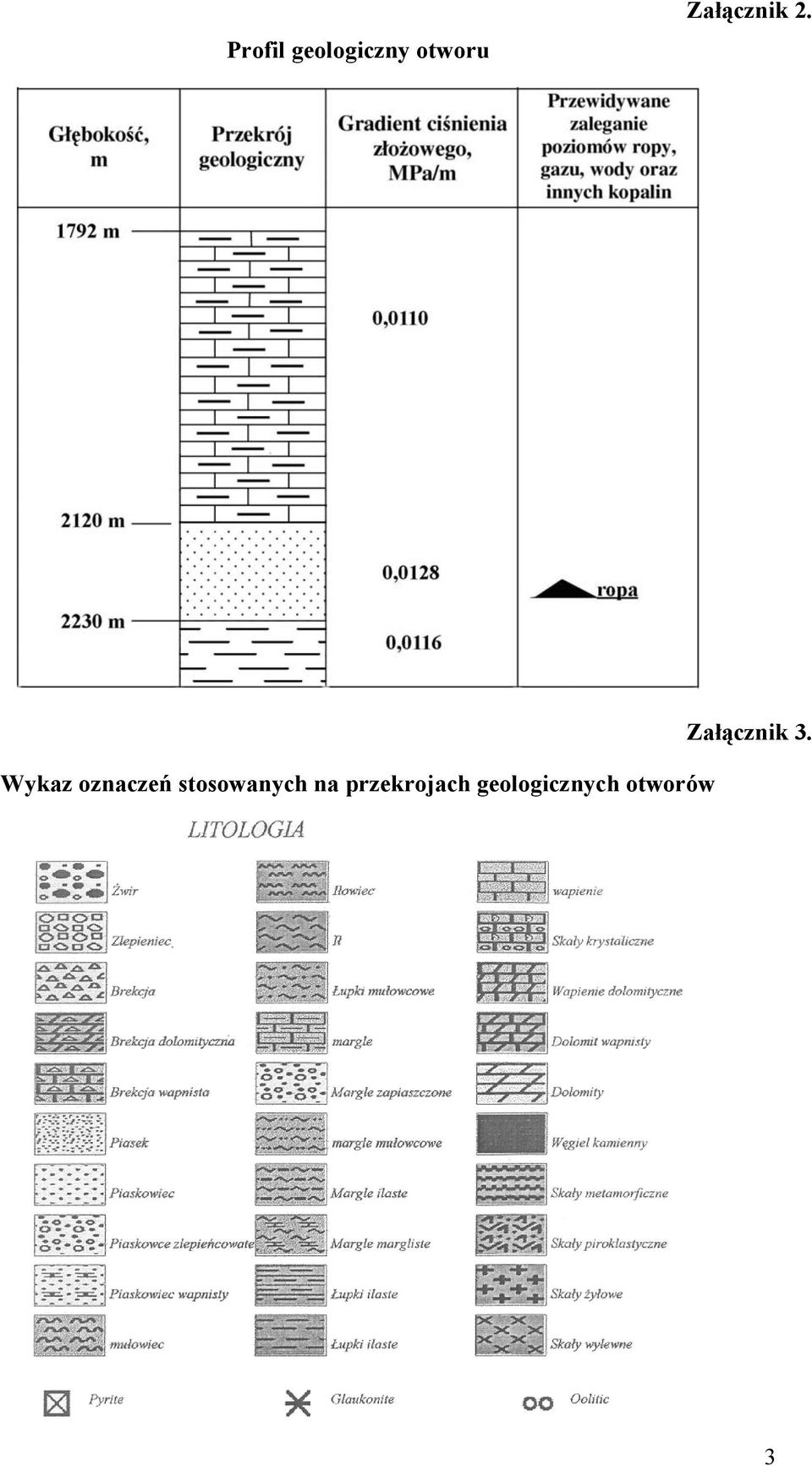 Wykaz oznaczeń stosowanych na