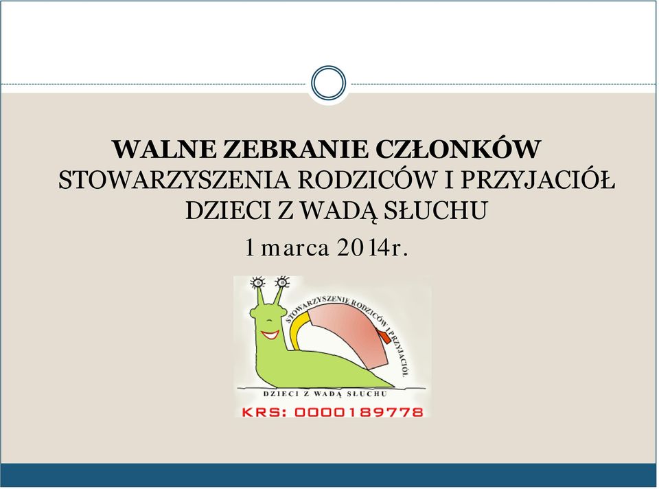 I PRZYJACIÓŁ DZIECI Z