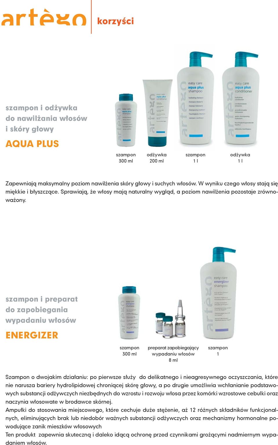 szampon i preparat do zapobiegania wypadaniu włosów ENERGIZER szampon preparat zapobiegający szampon 300 ml wypadaniu włosów 1 8 ml Szampon o dwojakim działaniu: po pierwsze służy do delikatnego i