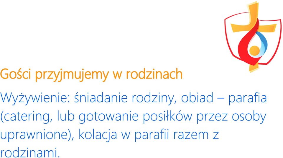 (catering, lub gotowanie posiłków przez