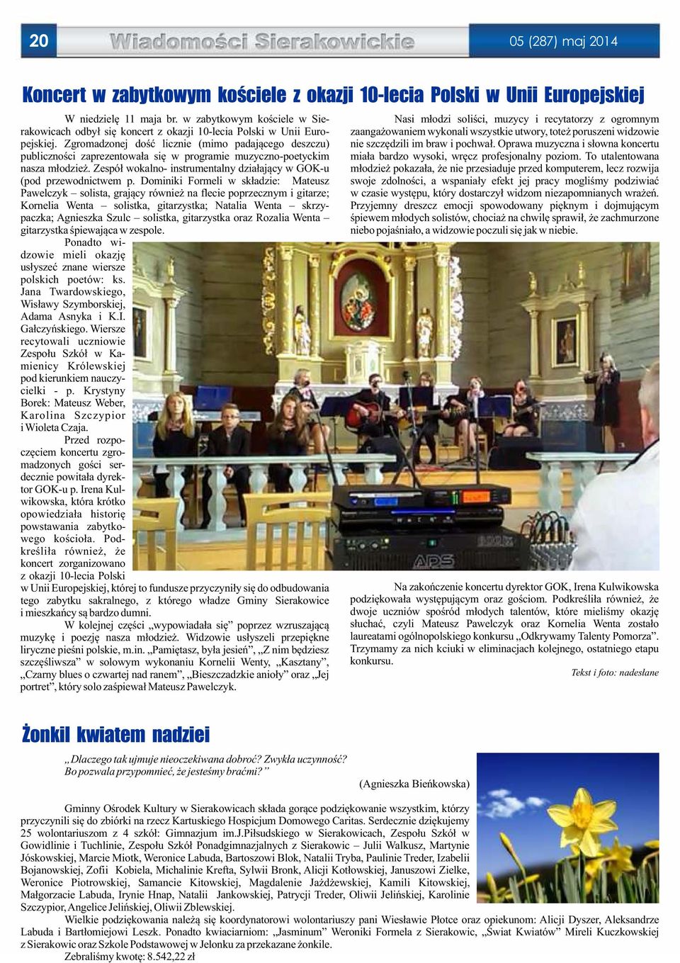 poruszeni widzowie pejskiej. Zgromadzonej dość licznie (mimo padającego deszczu) nie szczędzili im braw i pochwał.