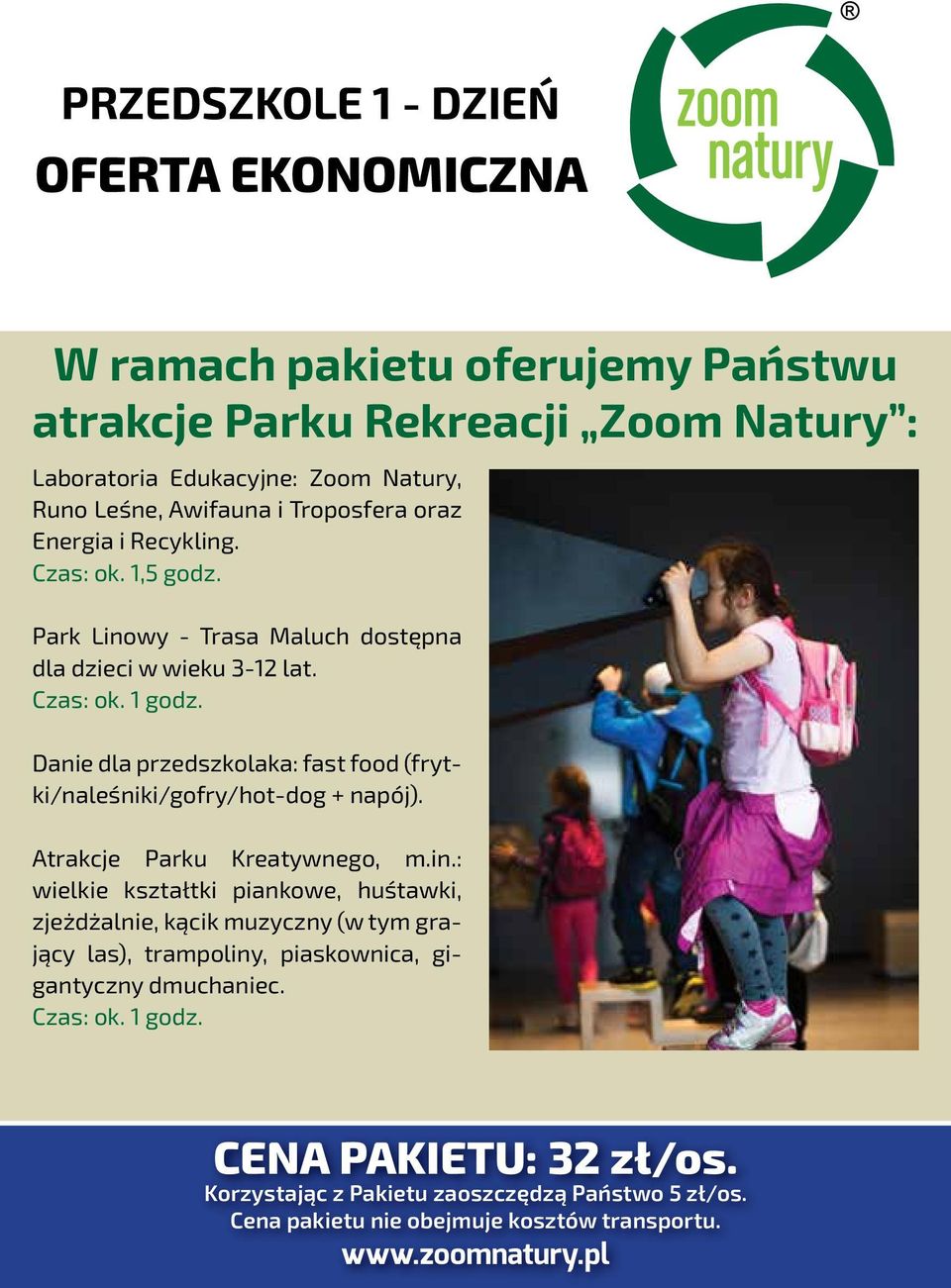 Atrakcje Parku Kreatywnego, m.in.